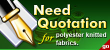 Benötigen Sie ein Angebot für Polyester-Strickstoffe