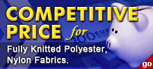 Prix ​​compétitif pour les tissus entièrement tricotés en polyester et nylon